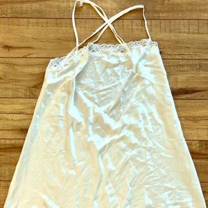 Plus size Dreamgirl “Bride” Satin Chemise